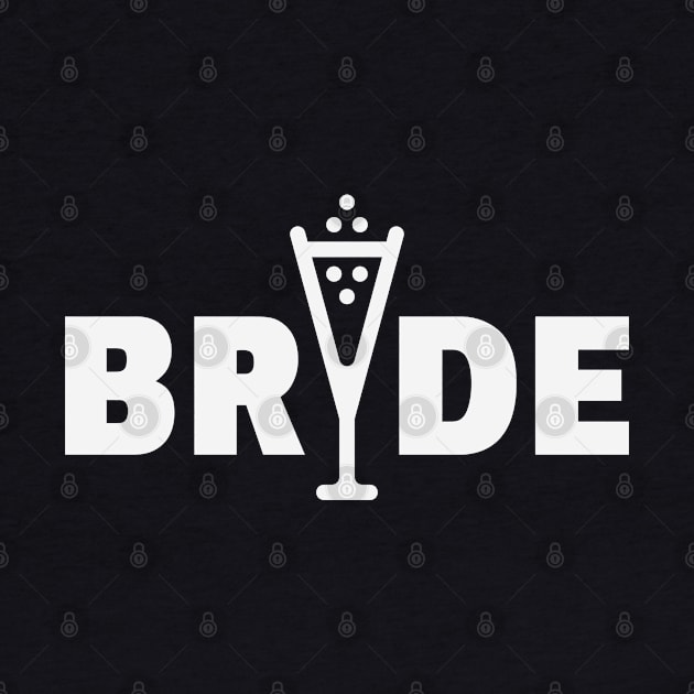 Bride Bubbly (Hen Night / Bachelorette Party / White) by MrFaulbaum